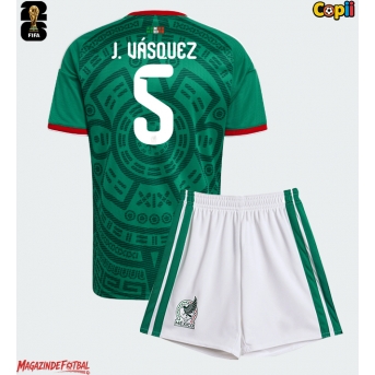 Mexic Johan Vasquez #5 Echipament de Fotbal Replică Mondial 2026 Copii Acasa (+ Șorturi)